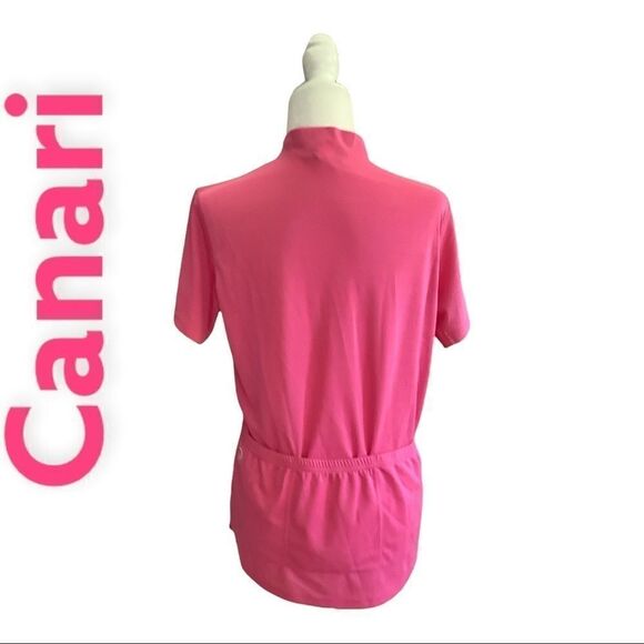 Canari Cycling Jersey Zip Women’s Large Pink New Lightweight Polyester. - Picture 1 of 4